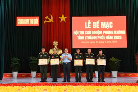 Bế mạc Hội thi Chủ nhiệm Phòng không tỉnh (thành phố) năm 2026.