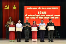 Bế mạc lớp bồi dưỡng kiến thức quốc phòng và an ninh đối tượng 3, khóa 3 năm 2026.