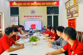 Cán bộ, hội viên dự hội nghị quán triệt Nghị quyết Đại hội XII Hội Chữ thập đỏ Việt Nam