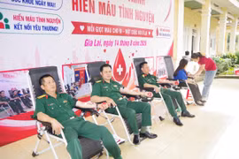 Đoàn Kinh tế - Quốc phòng 715 tổ chức hiến máu tình nguyện
