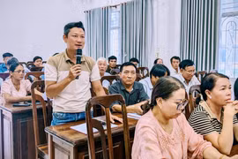 Đảng bộ xã Chư Sê tổ chức hội nghị Ban chấp hành Đảng bộ xã khóa I (mở rộng) để xem xét, cho ý kiến và quyết định phương án sắp xếp, tổ chức lại thôn, làng trên địa bàn