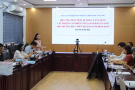 Quang cảnh Hội nghị nghiệm thu đề tài khoa học cấp tỉnh