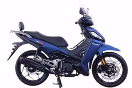 Xe số 125cc Gemini Ark125X ra mắt: Trang bị kính chắn gió, tựa lưng tháo rời, đĩa phanh trước 320 mm