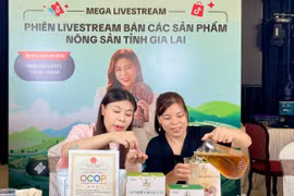 Cùng với XTTM truyền thống, các chủ thể OCOP còn được hỗ trợ livestream bán hàng trên nền tảng TikTok Shop. Ảnh: Vũ Thảo