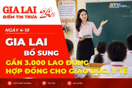Điểm tin trưa: Gia Lai bổ sung gần 3.000 lao động hợp đồng cho giáo dục, y tế
