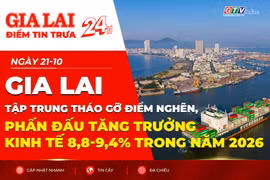 Điểm tin trưa: Gia Lai tập trung tháo gỡ điểm nghẽn, phấn đấu tăng trưởng kinh tế 8,8-9,4% trong năm 2026