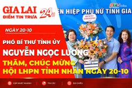 Điểm tin trưa: Phó Bí thư Tỉnh ủy Nguyễn Ngọc Lương thăm, chúc mừng Hội LHPN tỉnh nhân ngày 20-10