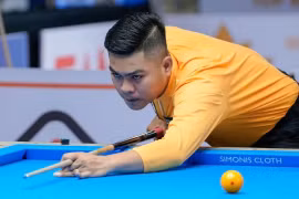 Billiards: Nguyễn Trần Thanh Tự thăng hoa với sê-ri 17 điểm, thẳng tiến vòng 16 World Cup