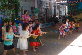 Trường Mầm non Hương Sen (phường Quy Nhơn) tổ chức nhiều hoạt động chú trọng sự phát triển toàn diện của trẻ. Ảnh: Hồ Điểm