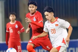 U17 Việt Nam thắng đậm U17 Singapore