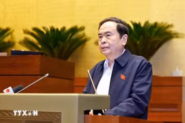 Chủ tịch Quốc hội Trần Thanh Mẫn phát biểu chỉ đạo hội nghị. Ảnh: Doãn Tấn/TTXVN
