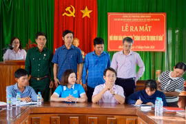 Ra mắt mô hình “Tín dụng vì dân” tại tổ dân phố Nhơn Nghĩa.
