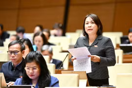 Đại biểu Nguyễn Thị Thu Thủy đề xuất cần có các nhóm chính sách căn cơ hơn để nâng cao chất lượng dân số.