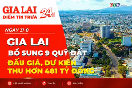 Điểm tin trưa: Gia Lai bổ sung 9 quỹ đất đấu giá, dự kiến thu hơn 481 tỷ đồng