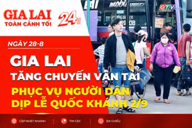 Toàn cảnh Gia Lai 24h: Tăng chuyến vận tải phục vụ người dân dịp lễ Quốc khánh 2/9