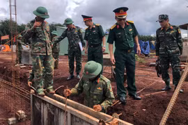 Dấu ấn Quân đoàn 34 trên công trình trường học vùng biên
