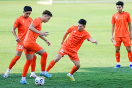 Đội tuyển Việt Nam cố gắng hết mình để bảo vệ thành công chức vô địch.