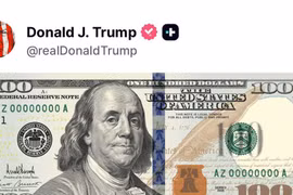 Tổng thống Mỹ Trump công bố mẫu tờ 100 USD mới mang chữ ký của mình