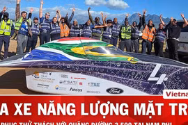 Cuộc đua xe chạy bằng năng lượng mặt trời gây "sốt" tại Nam Phi