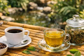 Đẩy lùi gan nhiễm mỡ nhờ uống cà phê, trà mỗi ngày
