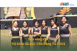 Sẵn sàng cho Chương trình nghệ thuật "Vũ khúc Dã quỳ-Chư Đăng Ya 2024"