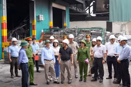 Bí thư Tỉnh ủy Thái Đại Ngọc kiểm tra công tác PCCC tại Khu kinh tế Nhơn Hội