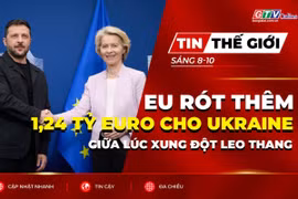 Bản tin thế giới ngày 8-10: EU rót thêm 1,24 tỷ euro cho Ukraine giữa lúc xung đột leo thang
