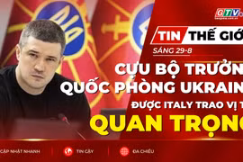 Tin thế giới ngày 29-8: Cựu Bộ trưởng Quốc phòng Ukraine Mykhailo Fedorov được Italy trao vị trí quan trọng