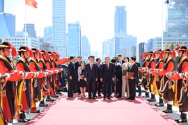 Chủ tịch Quốc hội Hàn Quốc chủ trì lễ đón Chủ tịch Quốc hội Trần Thanh Mẫn