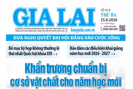 Báo Gia Lai số thứ ba ngày 25-8-2026