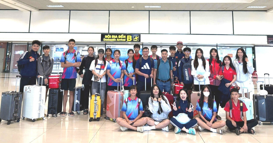VĐV của Gia Lai tham gia giải đấu. Ảnh: H.V van-dong-vien-taekwondo.jpg