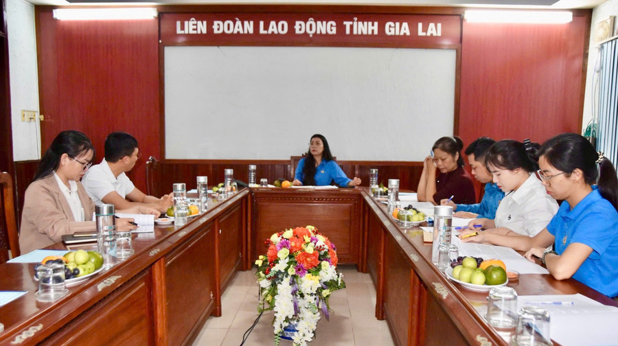 Cena de encontro. Foto: Vo Huong dai-hoi-cong-doan.jpg