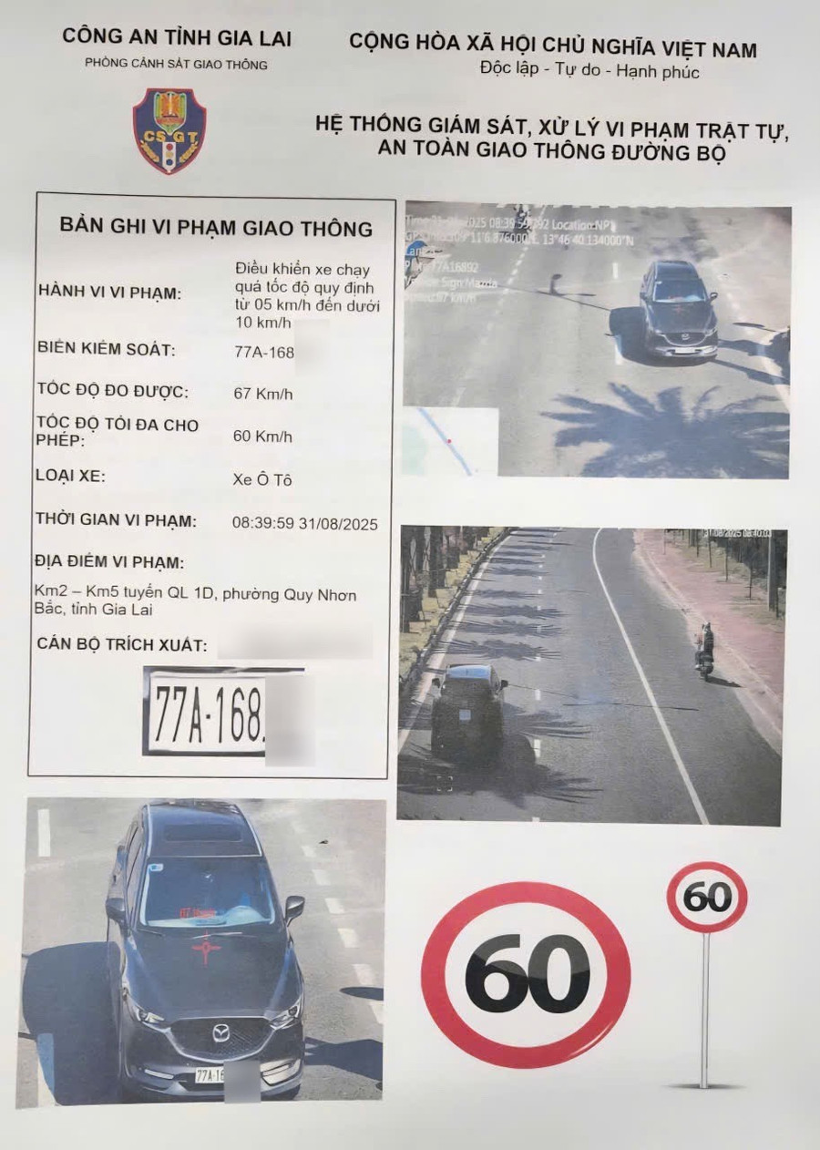 Có những những ngày tài xế vi phạm từ 3 - 4 lần. Ảnh: ĐVCC vi-pham-toc-do.jpg