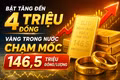 Bật tăng đến 4 triệu đồng, vàng trong nước chạm mốc 146,5 triệu đồng/lượng