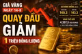 Giá vàng ngày 14-8: Quay đầu giảm 1 triệu đồng/lượng