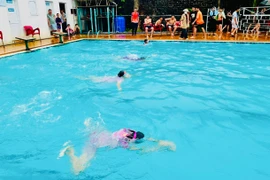 Hơn 120 vận động viên tham gia Giải bơi thiếu niên, nhi đồng huyện Đức Cơ