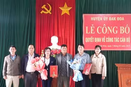 Đak Đoa công bố quyết định điều động, bổ nhiệm cán bộ