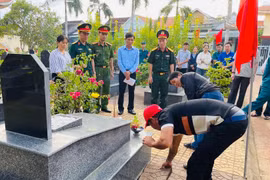 Phường Bình Định lấy mẫu hài cốt 95 phần mộ liệt sĩ chưa xác định thông tin phục vụ giám định AND