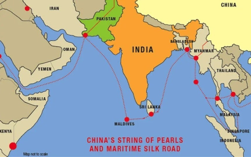 Trung Quốc, Ấn Độ, Pakistan, và “Con đường Tơ lụa trên biển”. (Ảnh: GRI) trung-quoc-an-do-maldives-gr.jpg