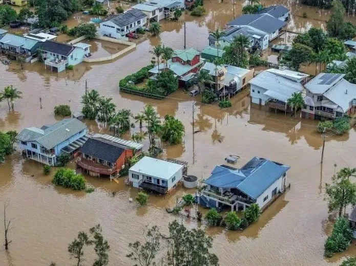Taree là một trong những thị trấn bị ảnh hưởng lũ lụt nặng nề nhất. (Ảnh: Reuters) sua.jpg