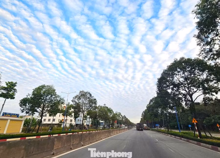 Cụ thể, mây tầng tích (Stratocumulus) là loại mây hình thành ở tầng thấp, có dạng cụm tròn, xếp thành hàng hoặc gợn sóng, tạo thành các 'nắm' mây lớn hoặc dải dài trên bầu trời.