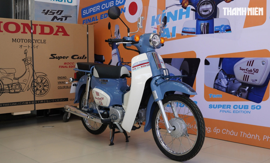 Xe máy Honda Super Cub 50 Final Edition không chỉ là phương tiện đi lại mà còn có giá trị sưu tập. Ảnh: B.H