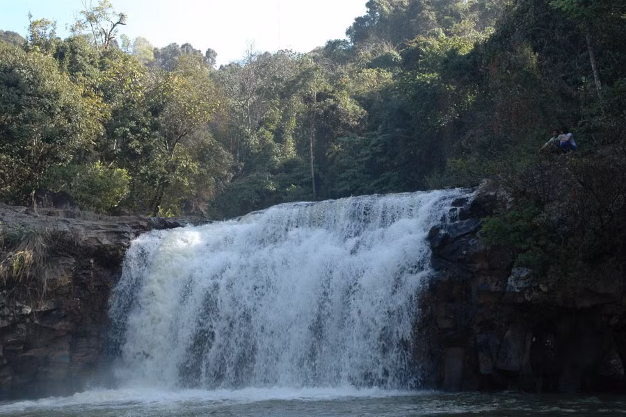 Thác Đak Ke, một trong những danh thắng tại Khu DLST Măng Đen. Ảnh: Hoài Trần