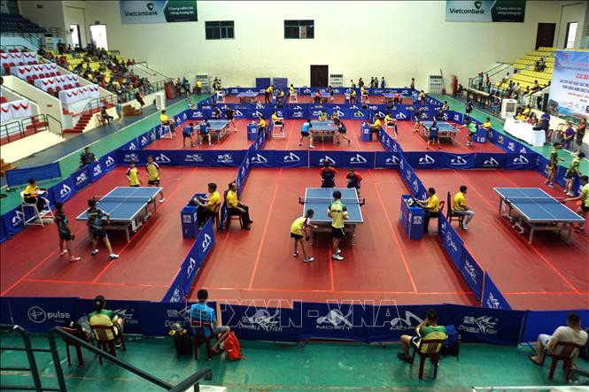 Các vận động viên thi đấu trong ngày khai mạc. ảnh: Trịnh Bang Nhiệm (TTXVN) Các vận động viên thi đấu trong ngày khai mạc. ảnh: Trịnh Bang Nhiệm (TTXVN)