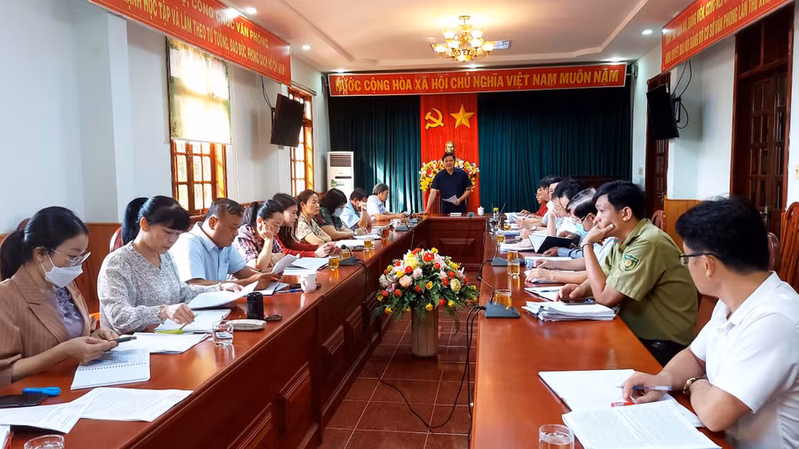 Quang cảnh buổi làm việc. Ảnh: Thiên Di