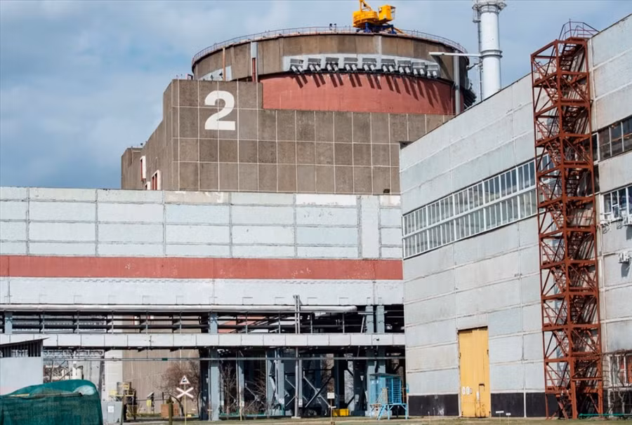 Lò phản ứng thứ hai tại nhà máy điện hạt nhân Zaporizhzhia ở Energodar, Ukraina, ngày 5.4.2022. Ảnh: Sputnik