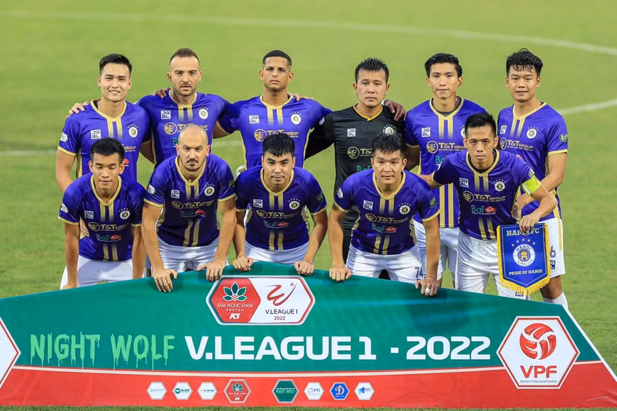 Hà Nội FC giành giải thưởng câu lạc bộ xuất sắc nhất tháng 8. Ảnh: Minh Dân