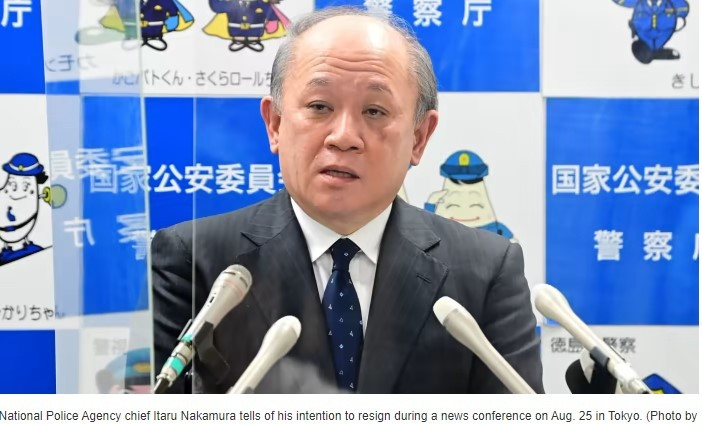 Ông Itaru Nakamura trong cuộc họp báo ngày 25-8. Ảnh nguồn TNO