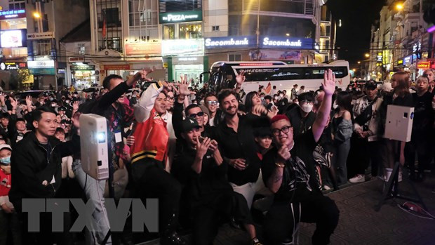 Chương trình biểu diễn âm nhạc điện tử 'Dalat - The City Of Flowers' nằm trong chuỗi các hoạt động nhằm kích cầu du lịch Đà Lạt. Ảnh: Đặng Tuấn/TTXVN