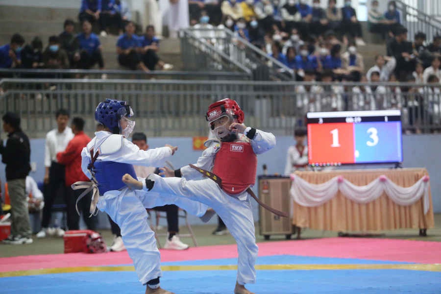 Đại hội Thể dục thể thao toàn tỉnh lần thứ IX-2022 đã khởi tranh từ tháng 8. Ảnh: Lê Văn Ngọc